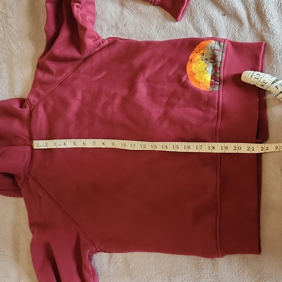DAKINE Women's M Maroon Zip-Up Hoodie with Sunrise Graphic - Picture 9 of 9
